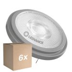Fordelspakke 6x Ledvance LED spot G53 AR111 7.4W 450lm 24D - 930 varm hvid | bedste farvegengivelse - dæmpbar - erstatter 50W