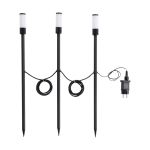 Fordelspakke 3x Eglo Jordspyd Lys Zancaro 1 Aluminium Sort 1W 130lm - 830 Varm Hvid | IP44
