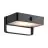 Nordlux Saulio Vægbelysning Aluminium Sort 4.45W 370lm - 830 Varm Hvid | IP44 - Solar