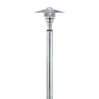 Nordlux Vejers 2M Piedestallampe Galvaniseret Stål og Glas Grå | IP54 - Egnet til E27